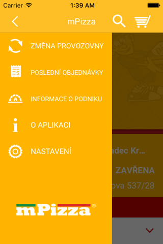 Mechováčkova pizza screenshot 2