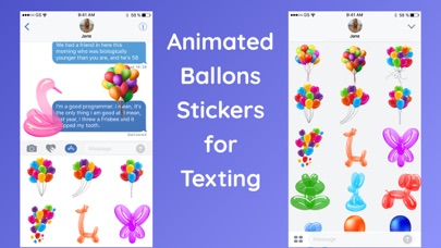 Animated Balloons for iMessage screenshot 2
