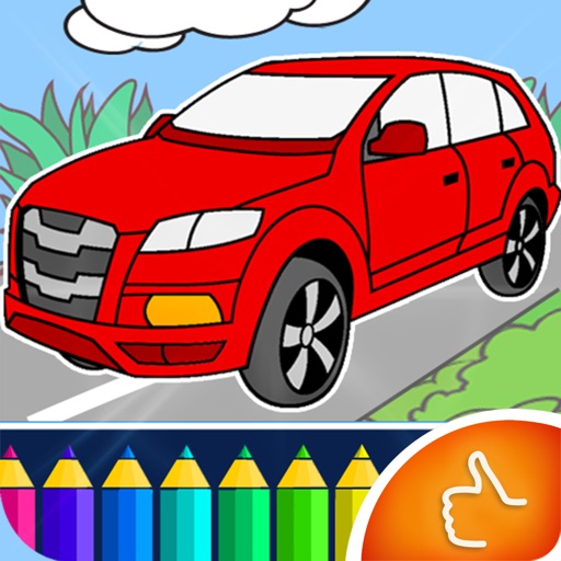 Cars Coloring for Adults - Free for Girl Boy iOS App