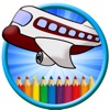 Coloring Book Airplane Fun Game For Kids