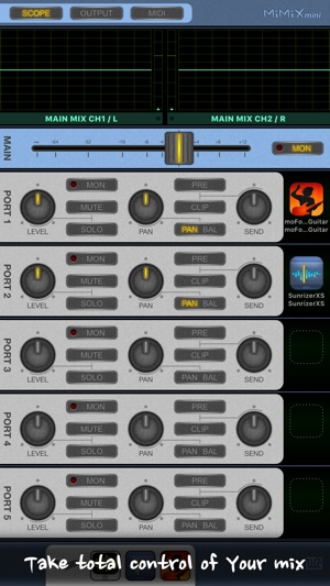 MiMiXmini - Mixer for Audiobus