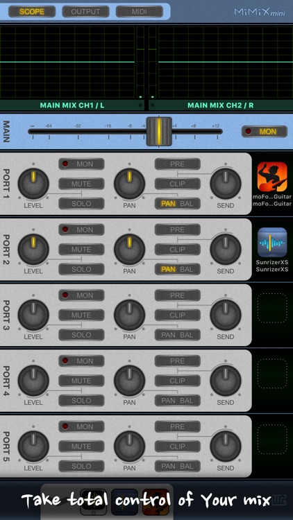 MiMiXmini - Mixer for Audiobus