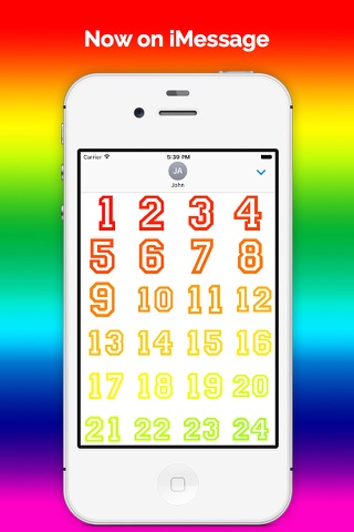Digits - Number stickers for iMessage screenshot 2