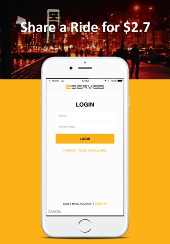 ESERVISS - Taxi. Service & Bus App Alternative screenshot 3