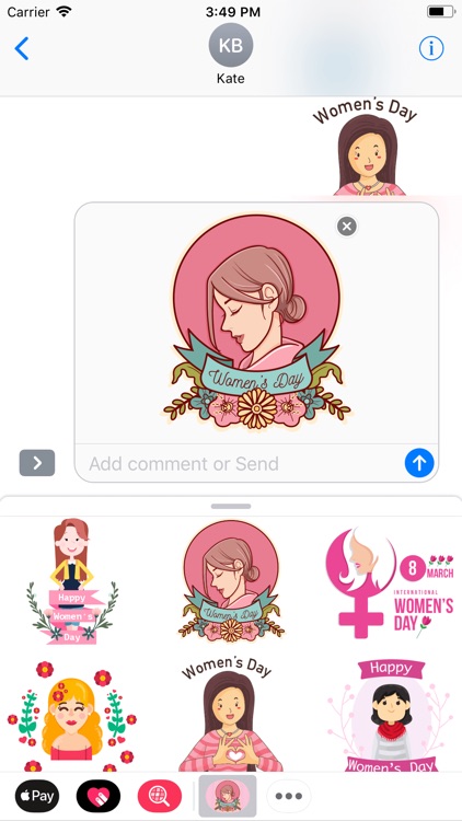 Beautiful Women's Day Stickers