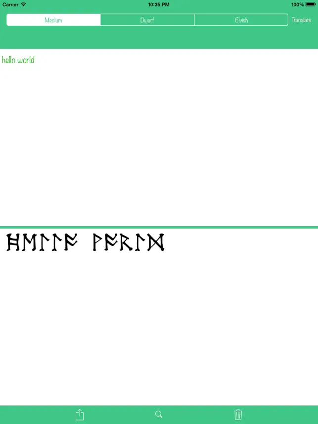 Screenshot 3 Runas - Traductor Elfico iphone