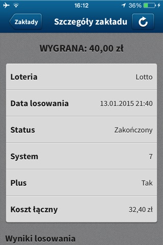 eLotek - mobilne lotto screenshot 3