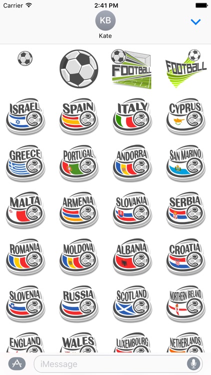 Real Football Stickers