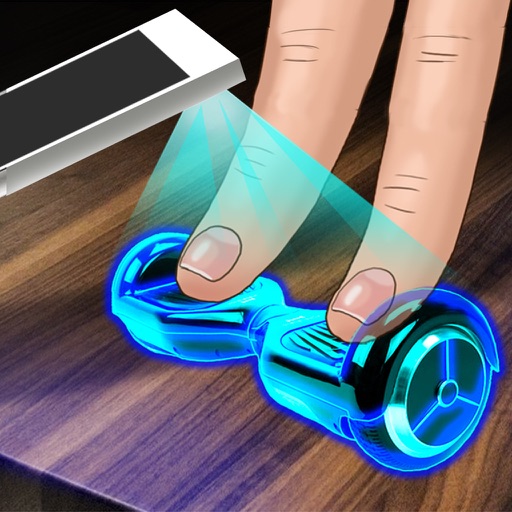 Hologram 3D Hoverboard Joke Icon