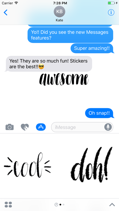 Take Heart Calligraphy Stickers