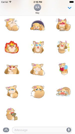 Fox Girl Sticker For iMessages(圖3)-速報App