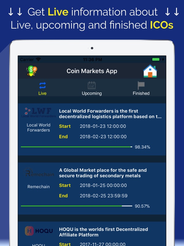 cryptocurrency price live app