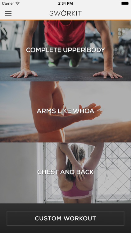 Upper Body Sworkit - Arm, chest & shoulder trainer
