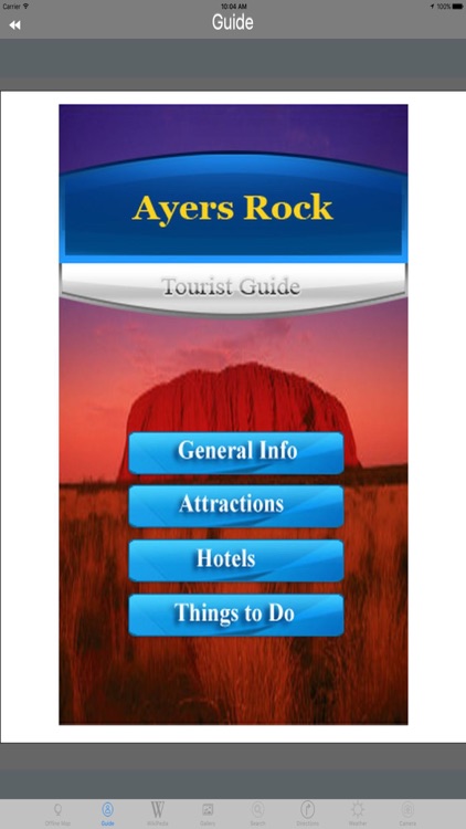 Uluru-Ayers Rock Tourist Guide