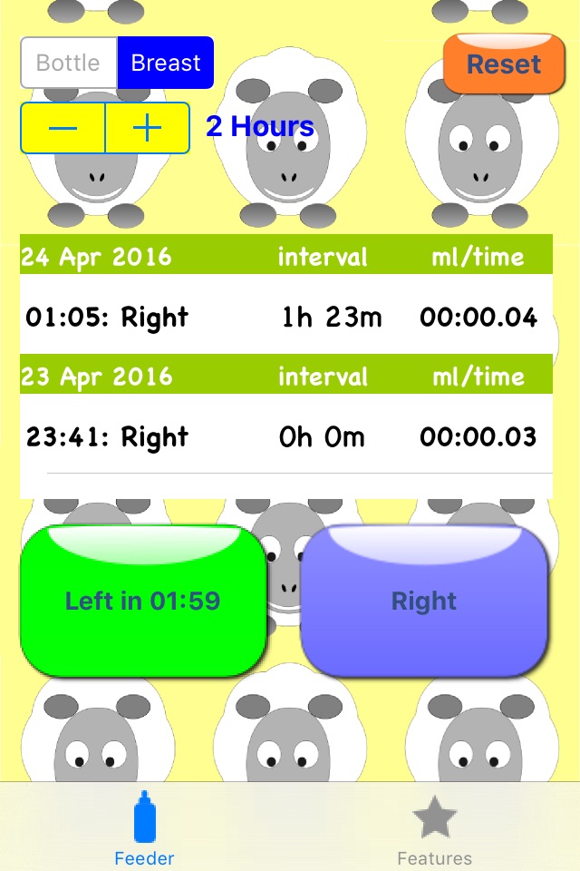 Baby Feeder - Bottle feed and breast feeding screenshot 3