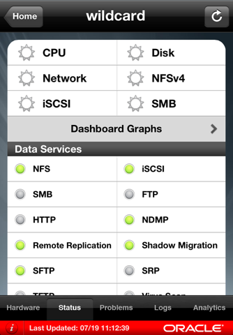 Oracle ZFS Appliance Monitor screenshot 2