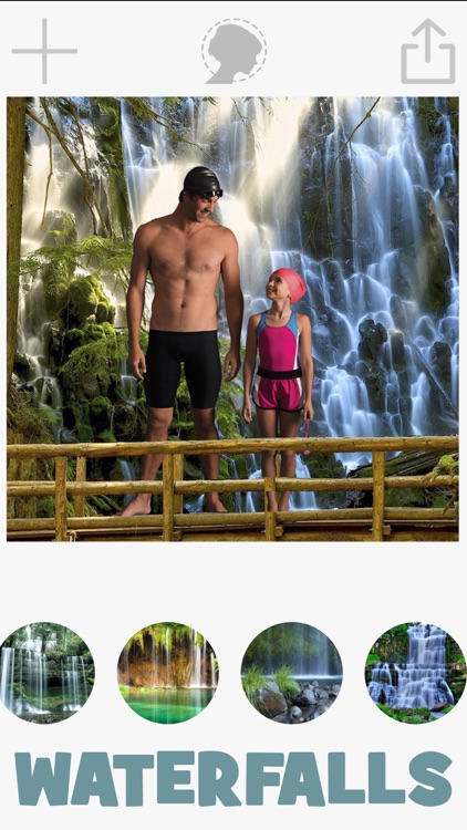 Waterfall photo frames with cut and paste montage screenshot-4