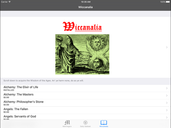 Screenshot #6 pour iWicca from Metrilogics