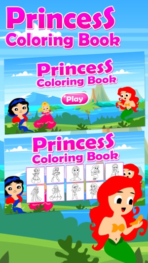 Princess Coloring Kids Game(圖1)-速報App