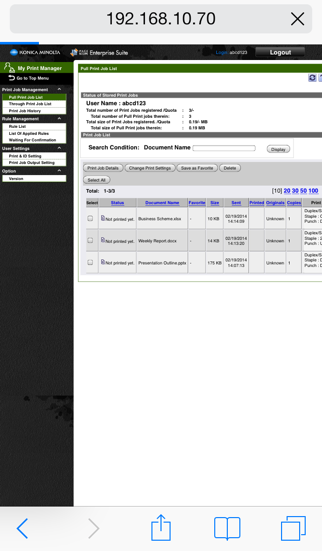 How to cancel & delete PageScope My Print Manager Port for iPhone/iPad from iphone & ipad 4