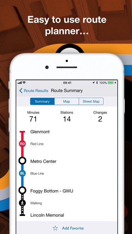 Washington DC Metro Route Map