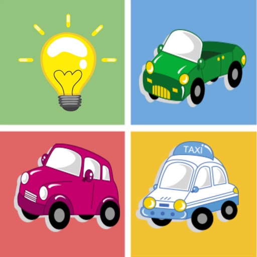 Vehicle car matchinggame for kid preschool toddler icon