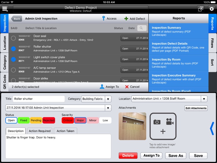 HFBS Defects Management Module screenshot-3