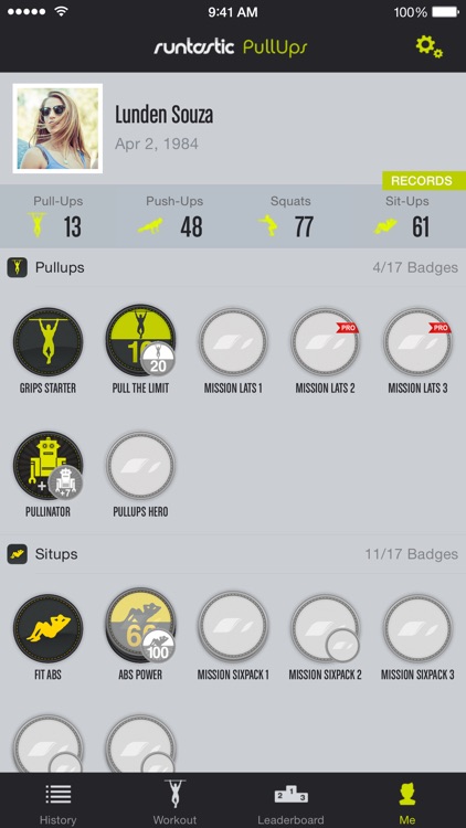 Runtastic Pull Ups PRO Workouts, Trainer & Counter screenshot-4
