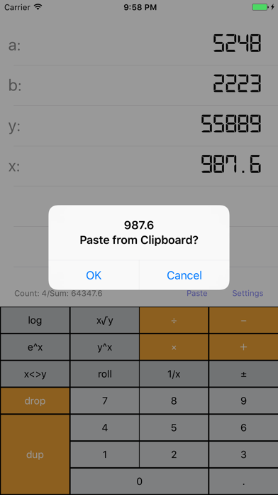 Free RPN Calculator DeepStackLite screenshot 2