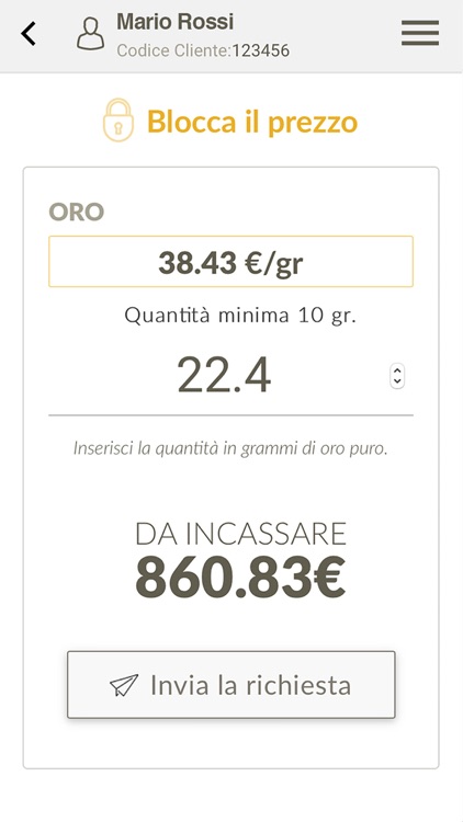 Banco Metalli OreGold Grafico Oro screenshot-4