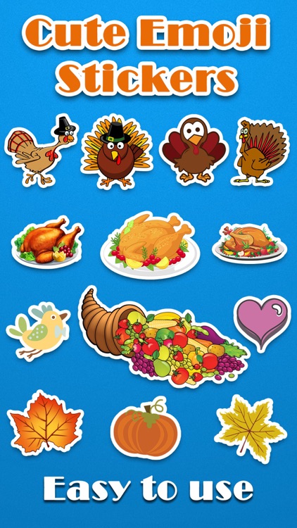 Thanksgiving Day Emoji Pro - Holiday Emoticon Stickers for Messages & Greetings