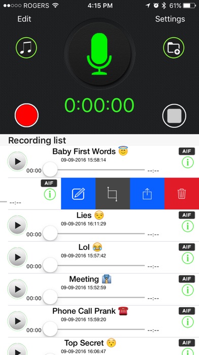 Automatic Voice Recorder Pro - AVR Record Screenshots