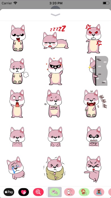 Joey - Pink Dog Emoji GIFs screenshot 2