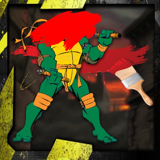 Paint For Kids Game Turtle Ninja Version iOS App