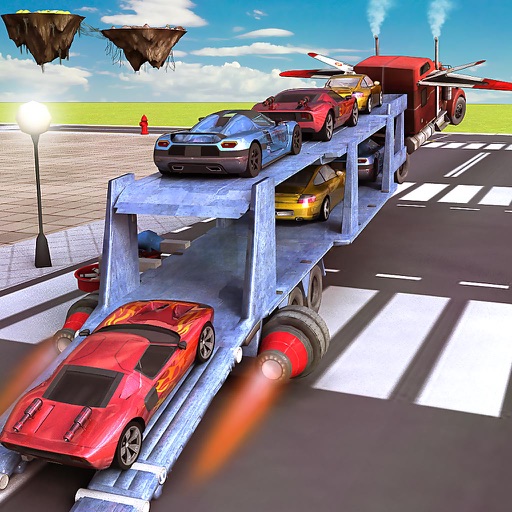 Car Transporter Flying Games 3D iOS App