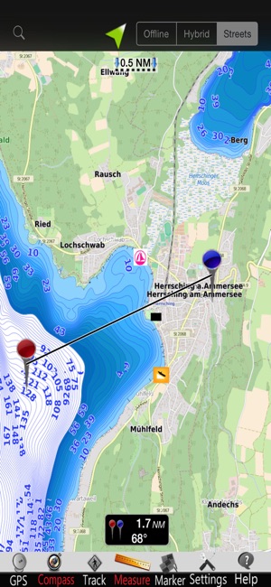 Ammer lake GPS Nautical Charts(圖4)-速報App