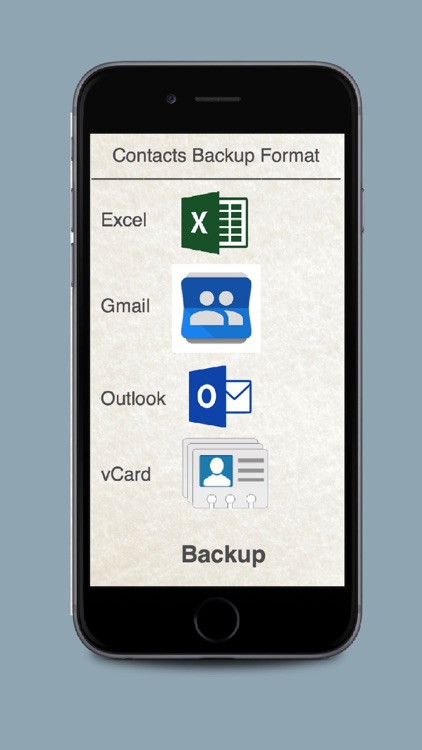 Contacts Backup - for Google drive, Box, Dropbox