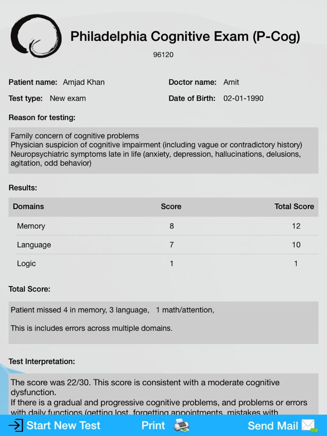 P-Cog (Philadelphia Cognitive Exam)(圖1)-速報App