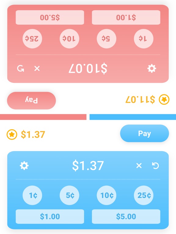 Money Math Duel - Split Screen Screenshots