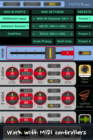 MiMiXmini - Mixer for Audiobus screenshot 2