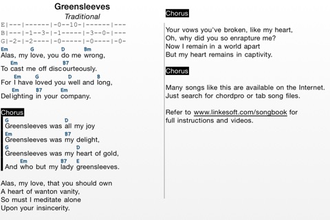 SongBook Chordpro screenshot 2