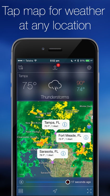 Weather Radar Map & NOAA forecast Alerts