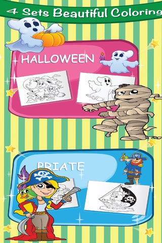 Halloween Coloring Page : Magic Witch Mania Princess Castle screenshot 2