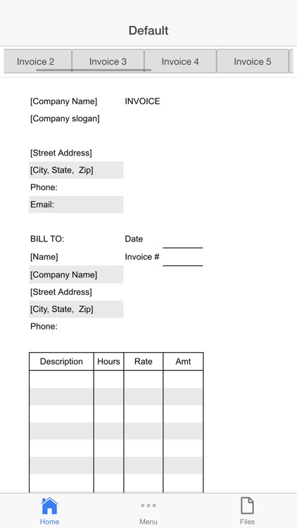 Business Invoices