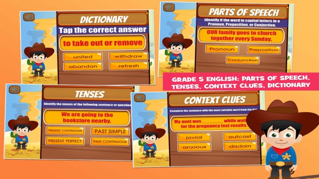 Cowboy 5th Grade Educational Games School Edition(圖3)-速報App