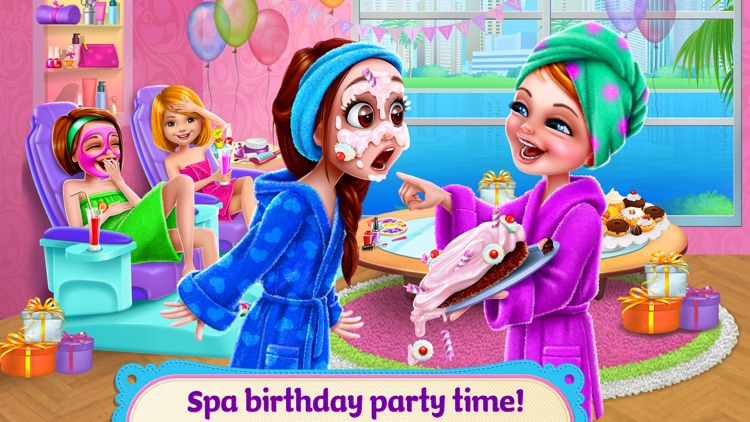 Spa Birthday Party - Nails, Hair, Dress Up & Cake