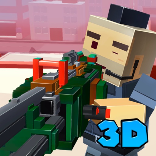 USA Blocky Sniper Survival Simulator 3D Full icon