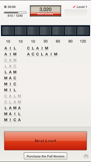 Ordet Lite: Five Levels from the Word Game(圖2)-速報App