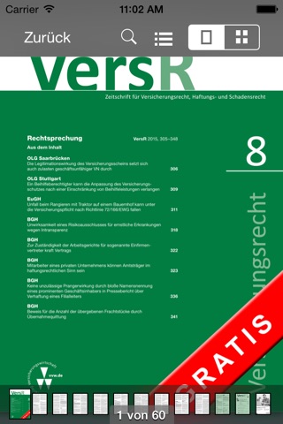 VersR – Zeitschrift Versicherungsrecht screenshot 4