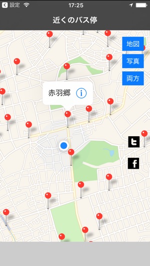 Japan bus stop map